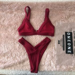 Oneone Swim Kameron & Jesse set Merlot